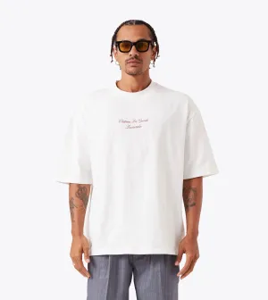 Chateau Les Zanerobe Flow Tee Vintage White Breathable Comfort Fit Light and Breezy