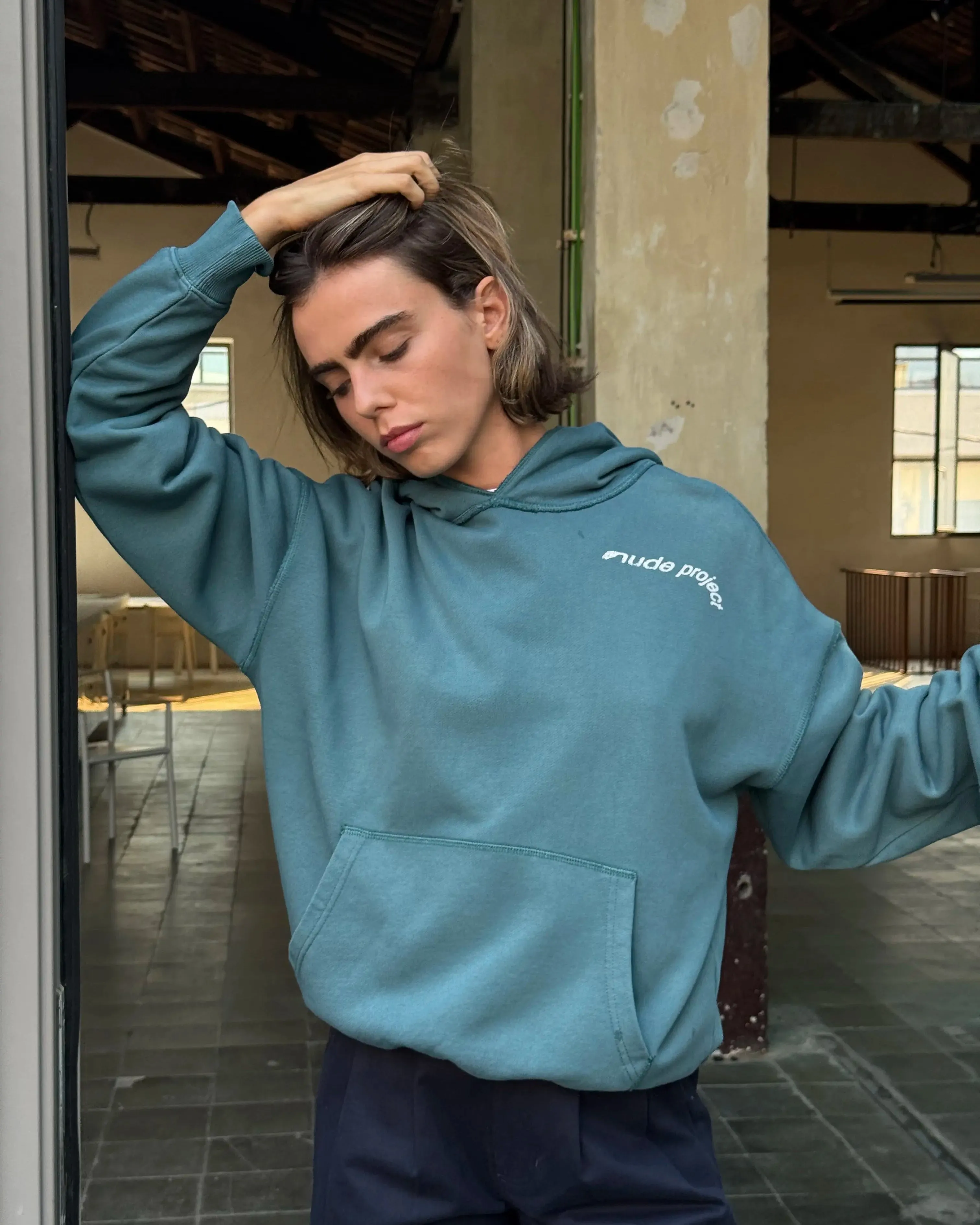 Gallery Hoodie Green Pastel Shade