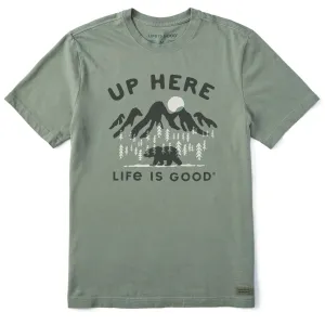 Men's Up Here Life is Good Short Sleeve Tee Everyday Top soft look