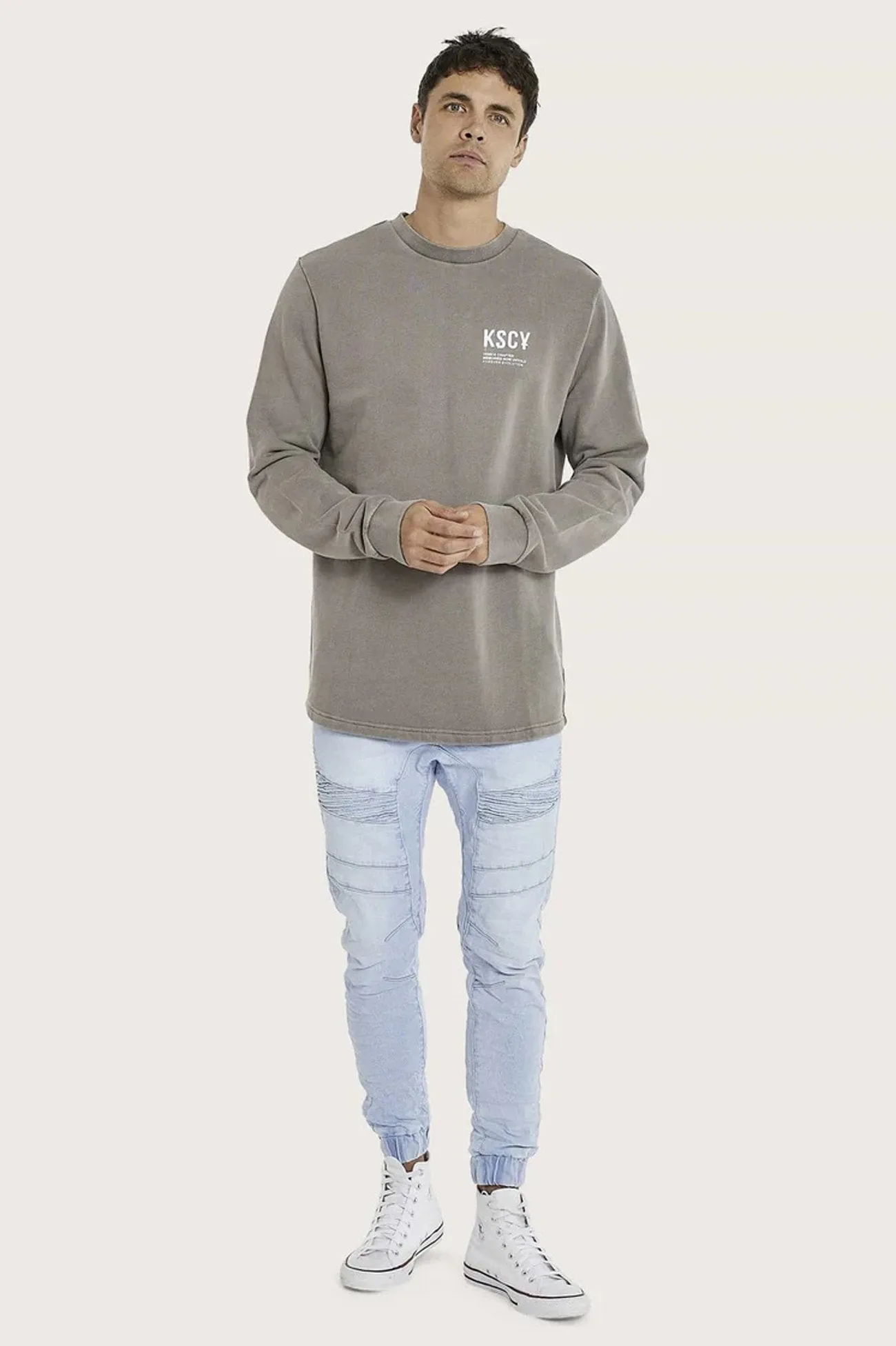 product delivery Half sleeve Theory Sweater Pigment Iron