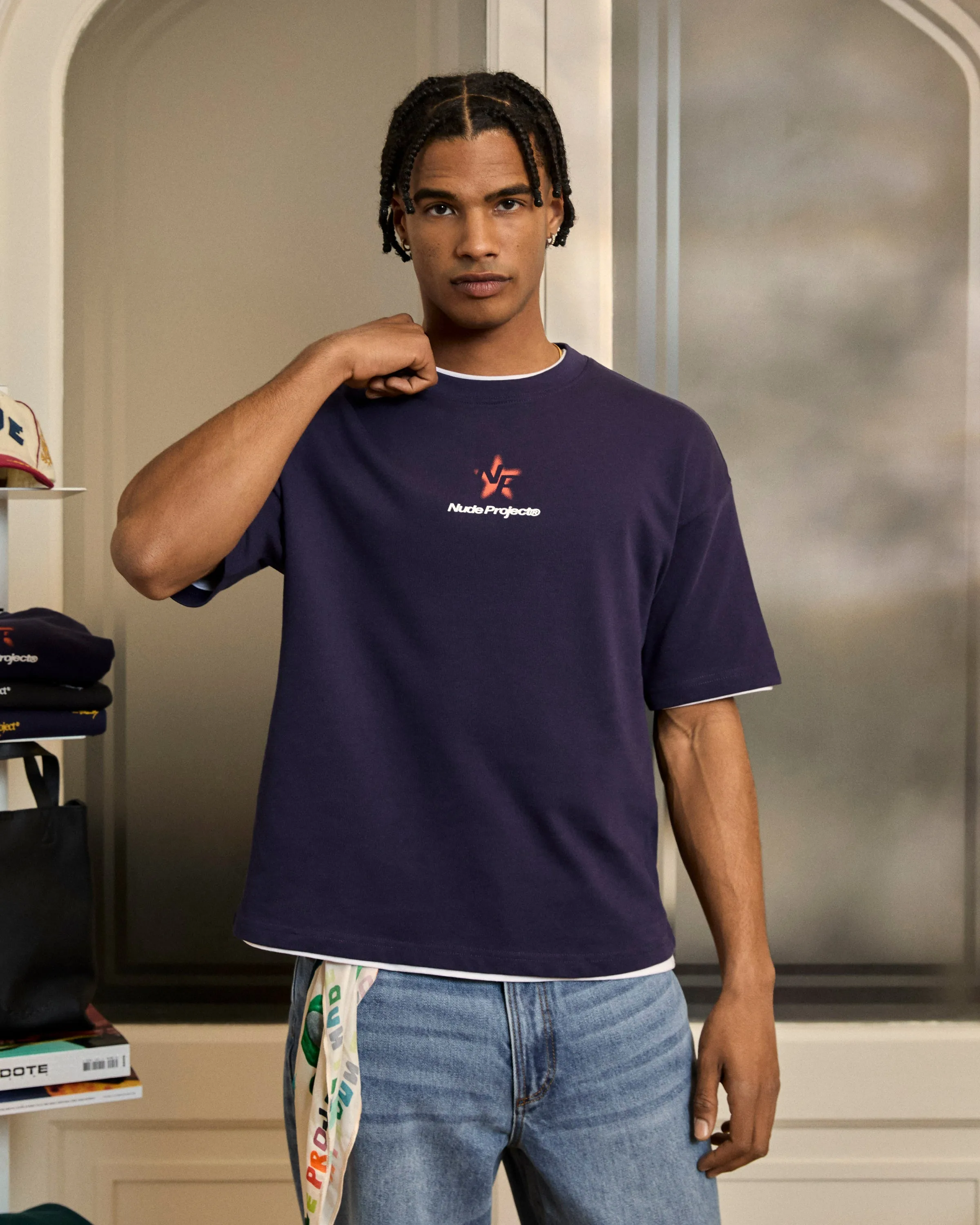 men's clothing Layer Ready Fit Seoul Tee Navy