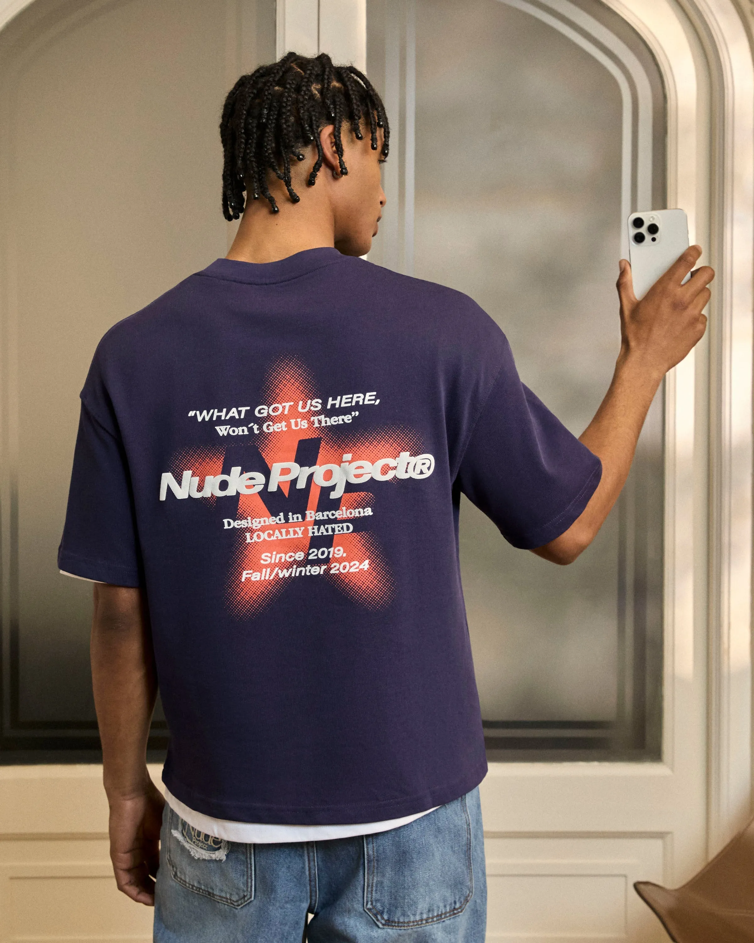 Comfy Active Fit Seoul Tee Navy