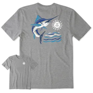 Men's Woodcut Marlin Short Sleeve Tee NonRestrictive Cut