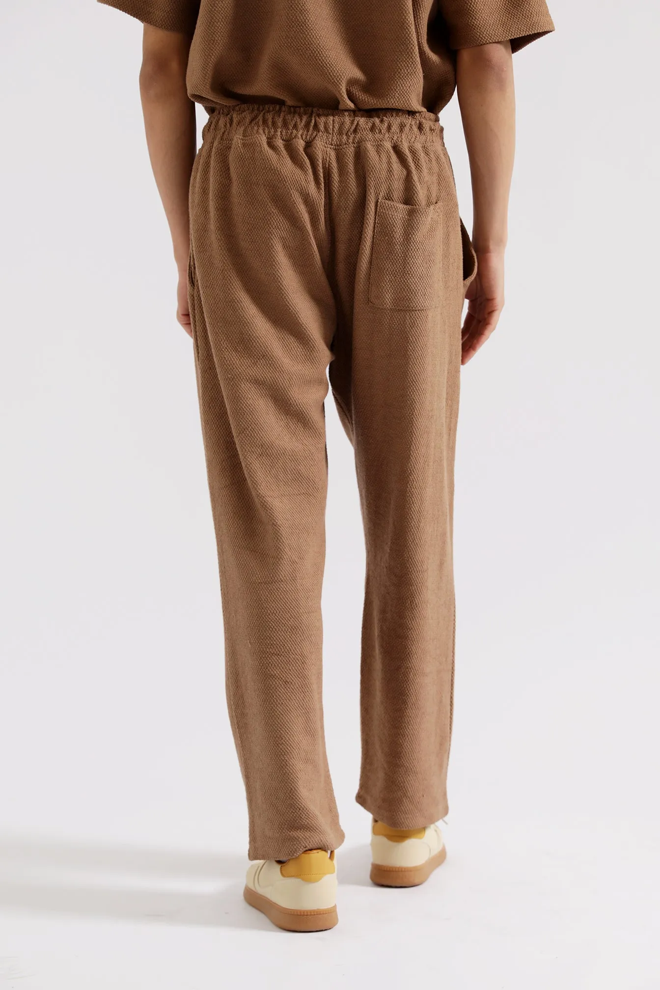 BAGGY FIT TEXTURED TROUSER AntiSlipWaistband Sport Performance