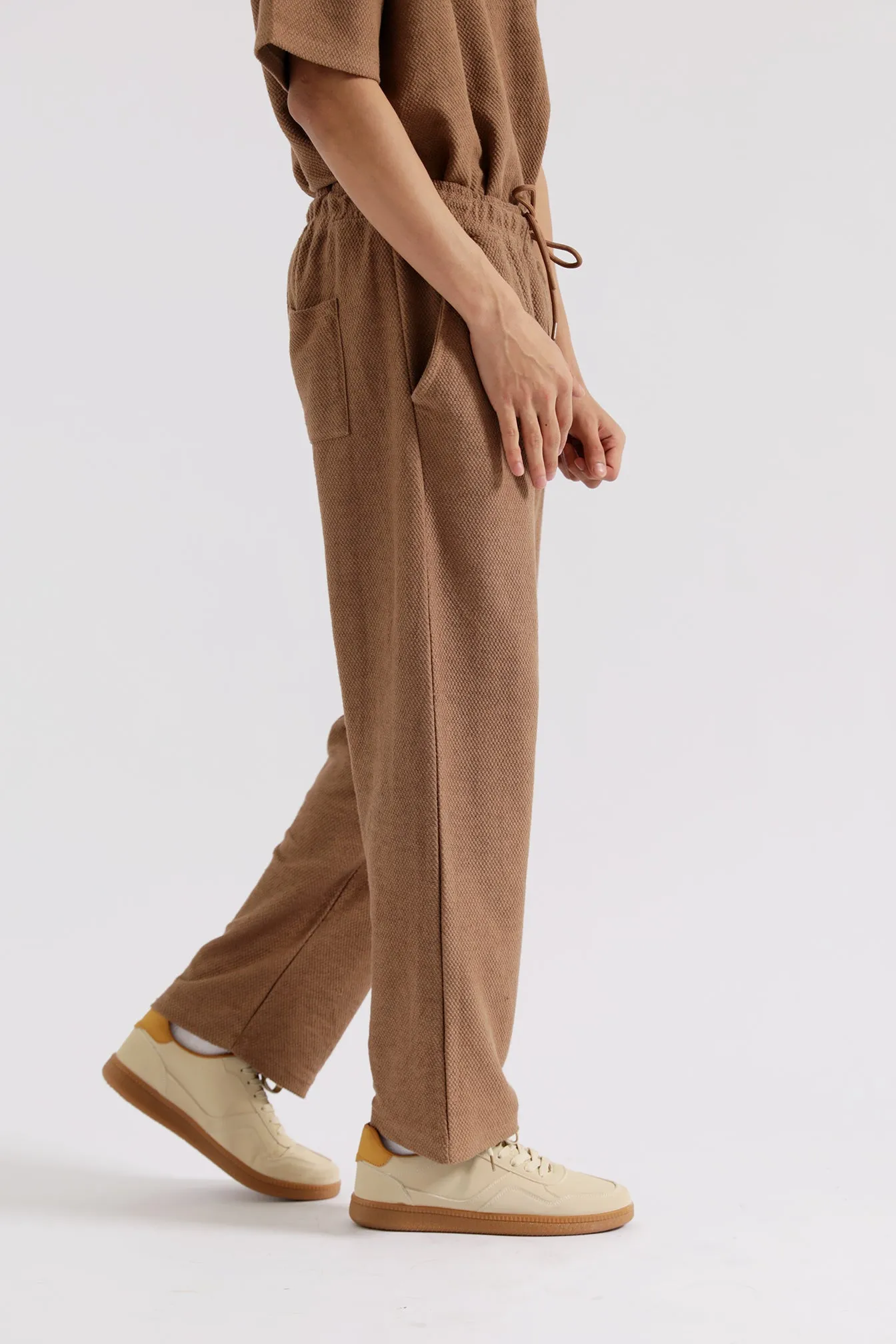BAGGY FIT TEXTURED TROUSER Breathable Layer Fit