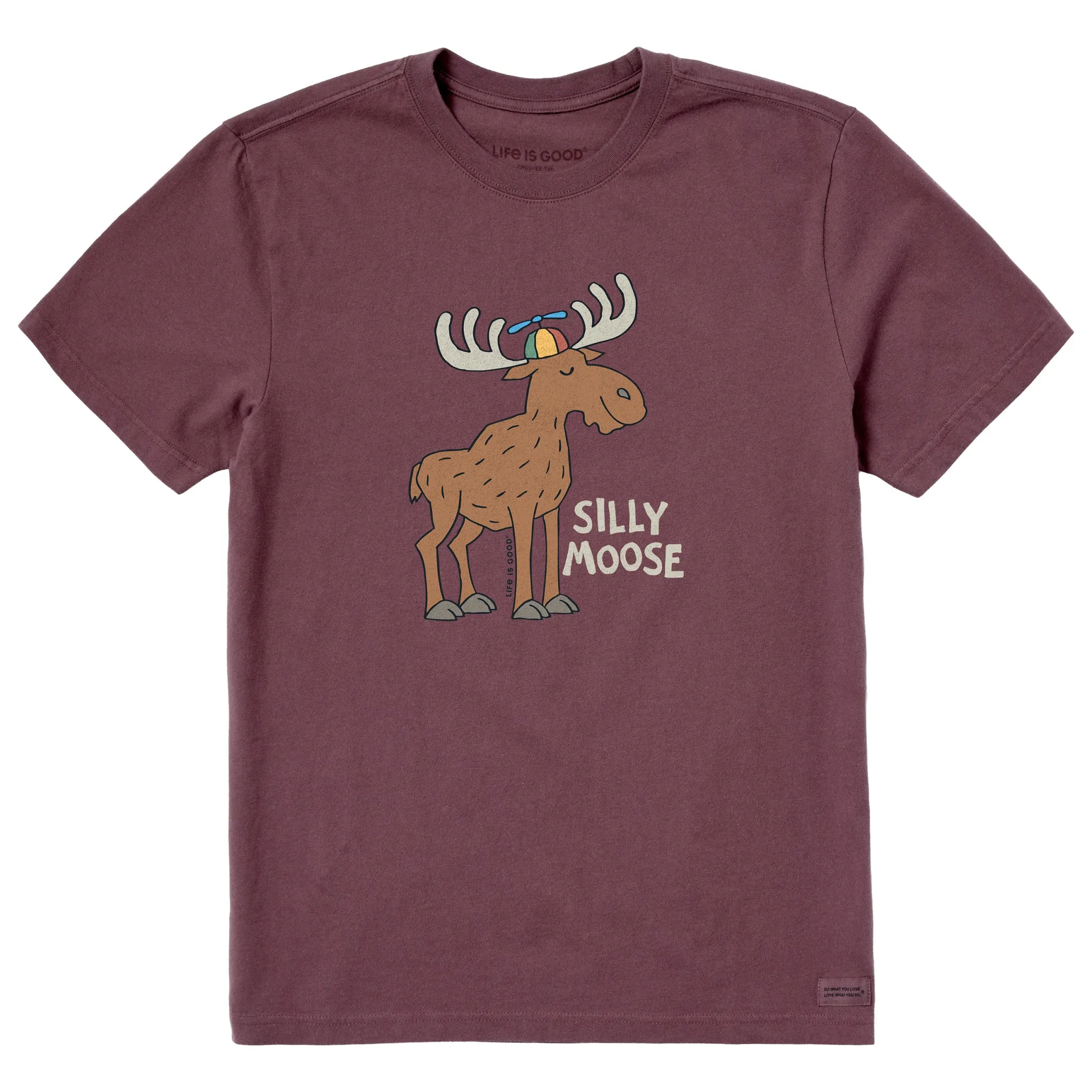 Effortless Look Quick Dry Wear Fit Men's Silly Moose Short Sleeve Crusher Tee