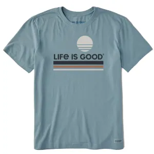 Stylish and Relaxed Chic Vibes Men's Sun is Good Short Sleeve Crusher Tee
