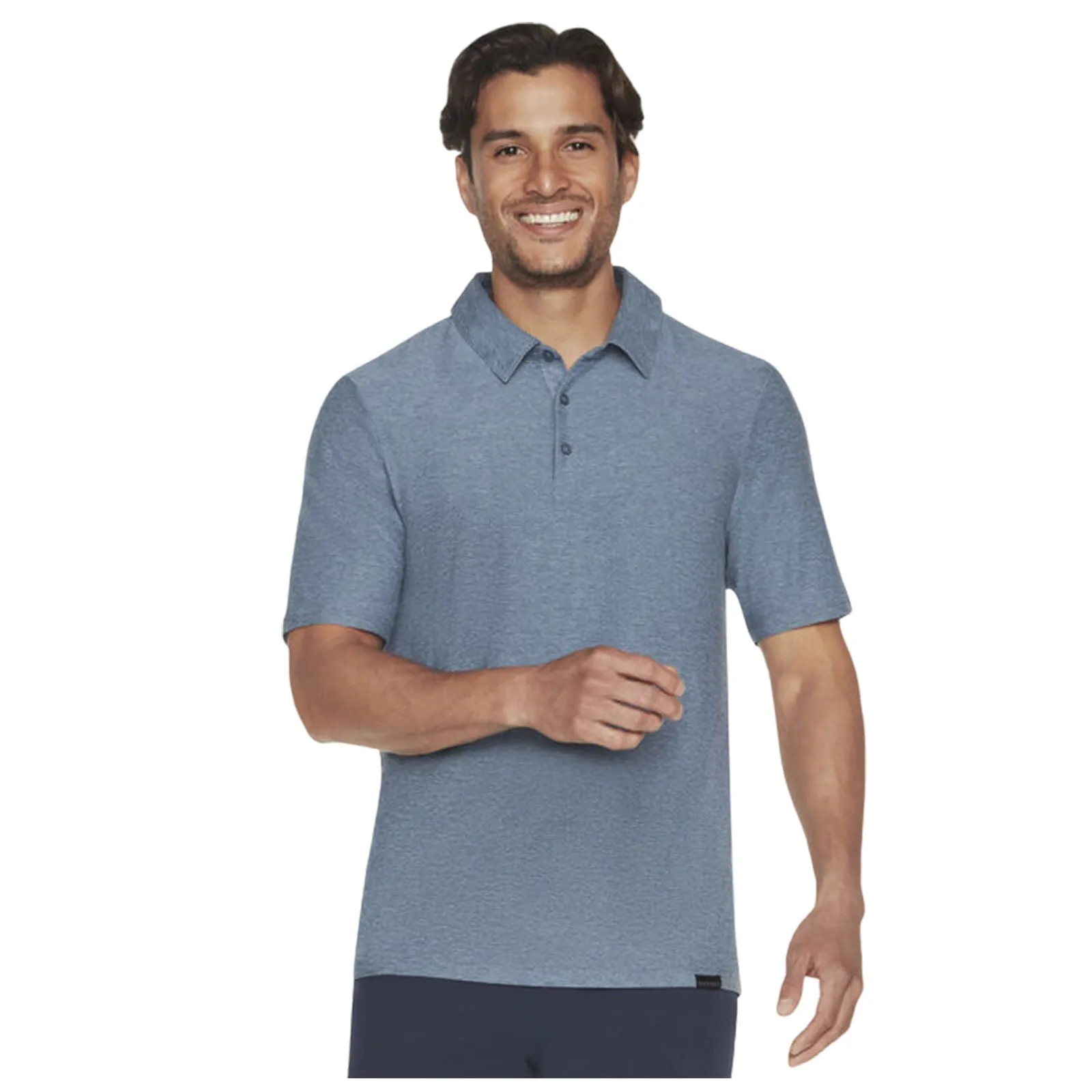 Four Button Placket Skechers Mens All Day Polo Shirt