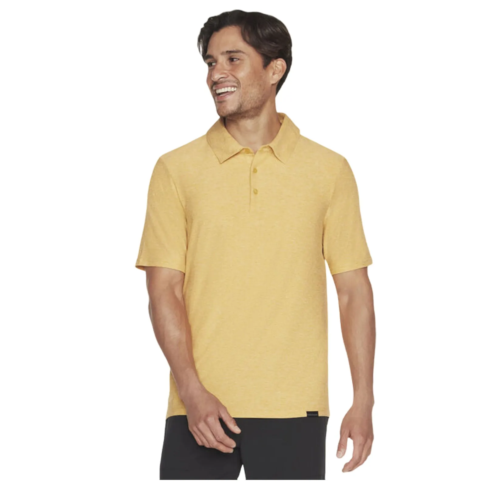 Skechers Mens All Day Polo Shirt Fitted Top