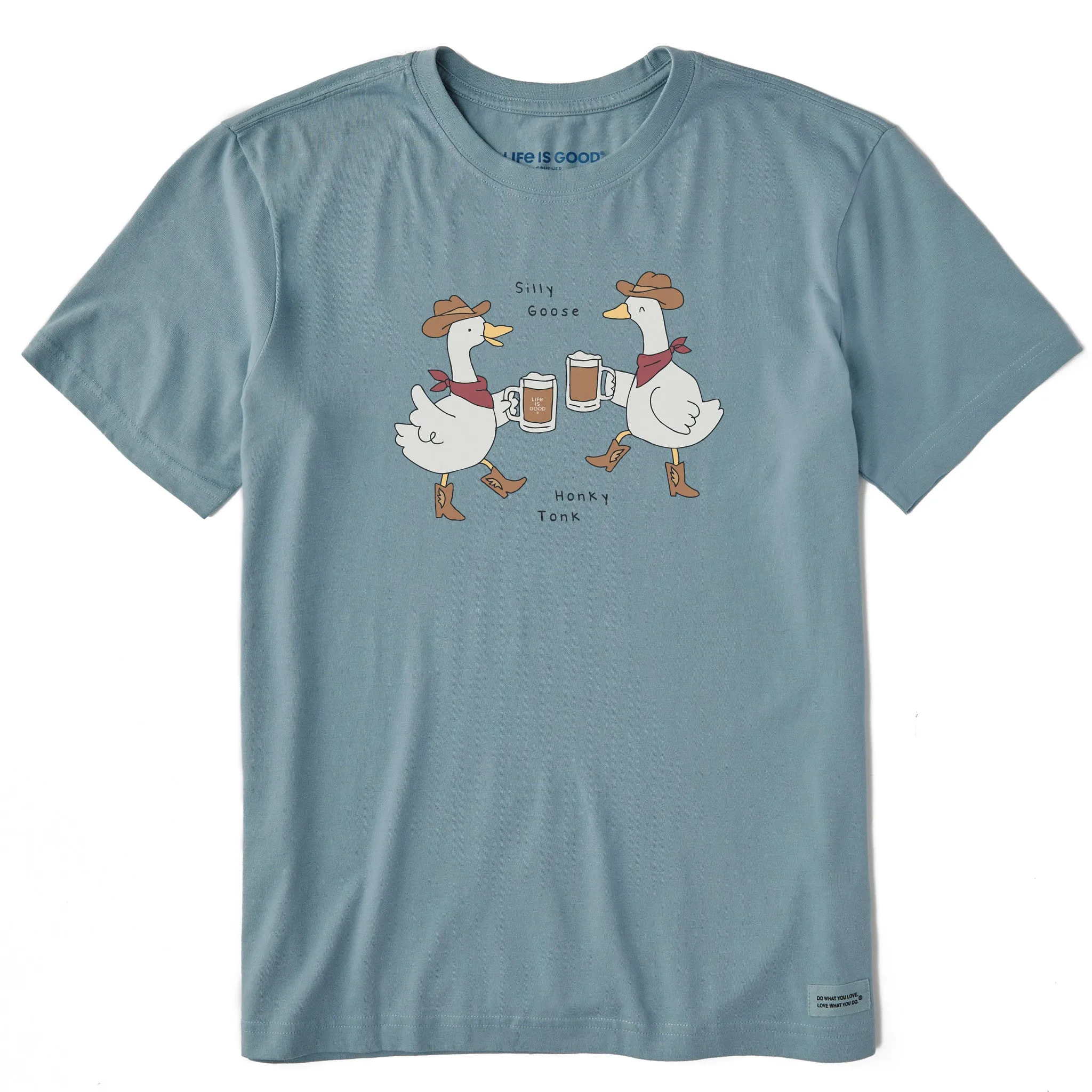 Men's Silly Goose Honky Tonk Short Sleeve Crusher Tee V neck style