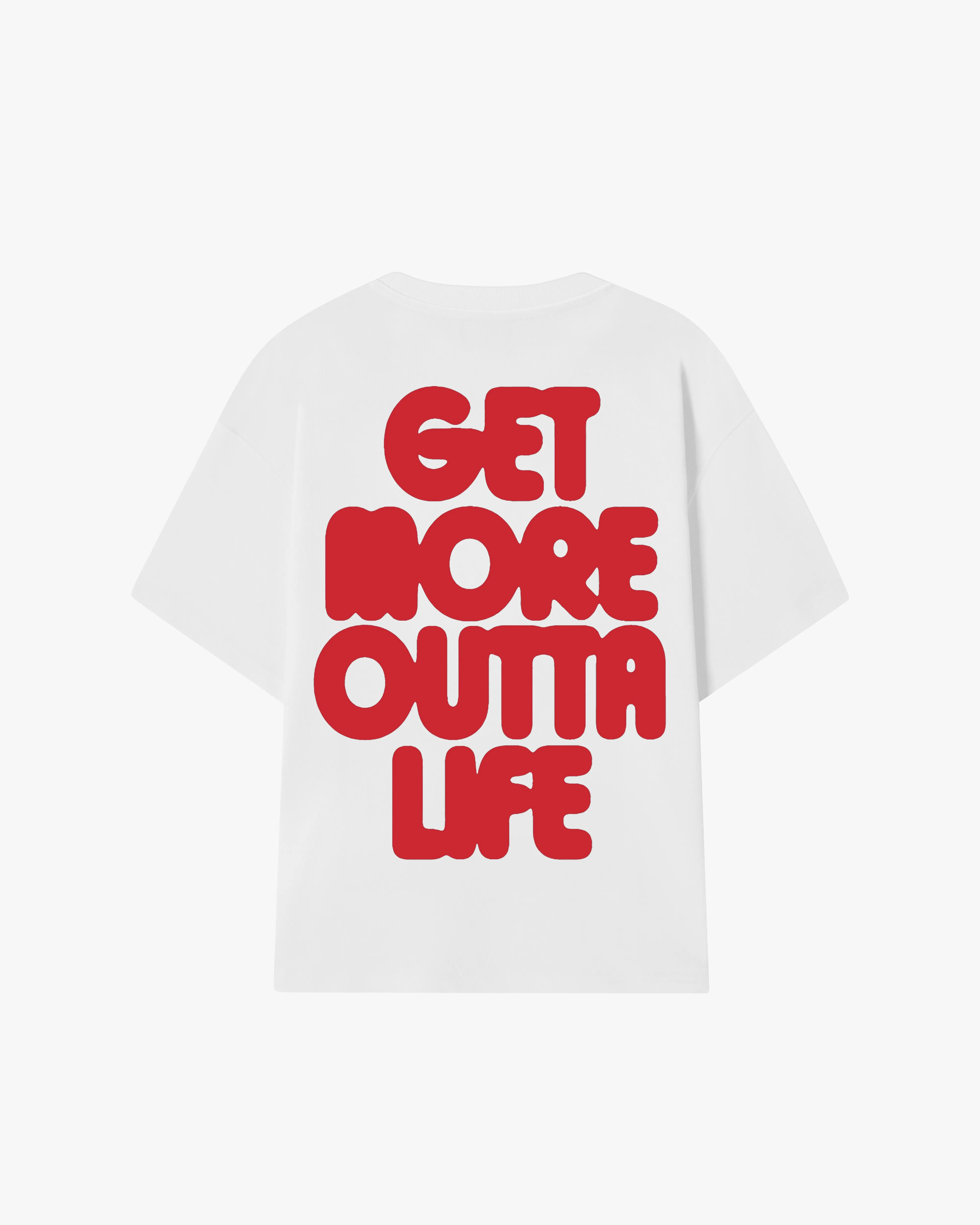 Always Late Tee White Travel Trend Look Drop Shoulder Cut