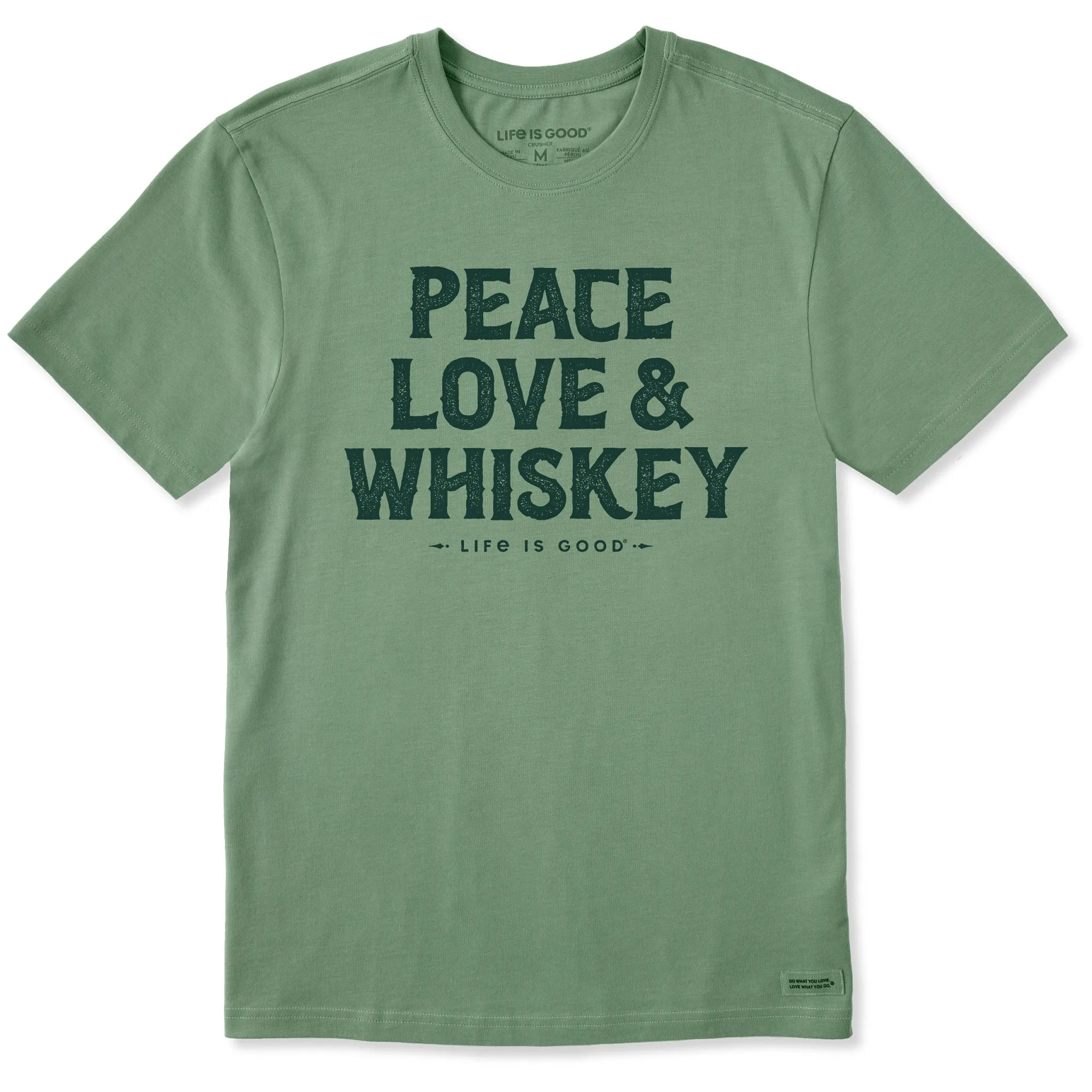 Casual Active Men's Wordsmith Whiskey Short Sleeve Crusher Tee