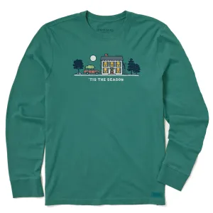 Low carbon footprint Versatile Comfort Wear Men's Tis the Season Christmas Vista Long Sleeve Crusher Tee