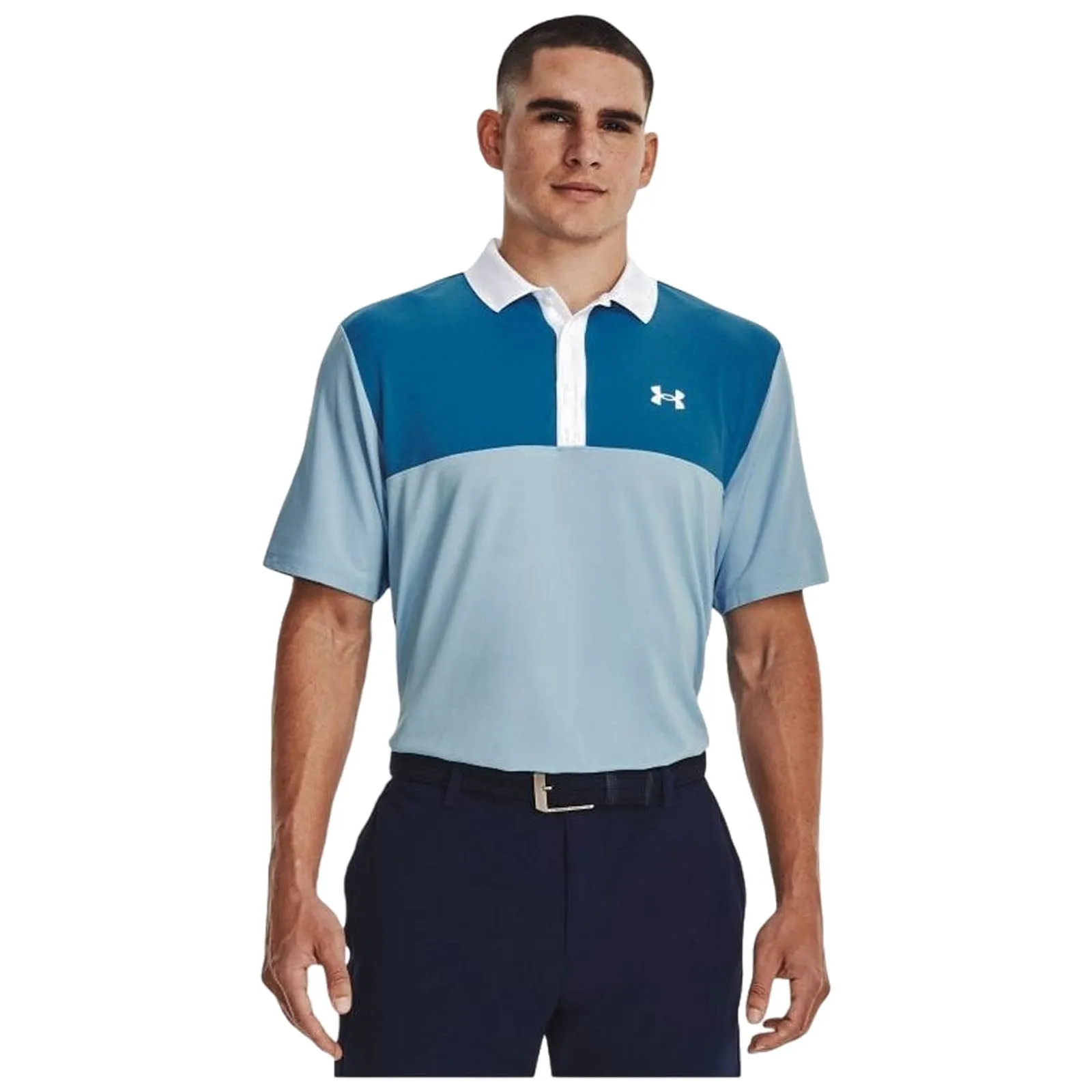 Casual Layer Party Ready Under Armour Mens Performance 3.0 Colorblock Polo Shirt