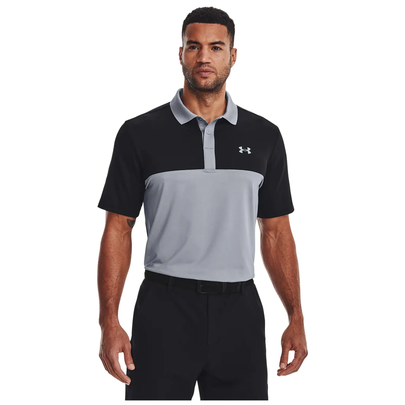 Under Armour Mens Performance 3.0 Colorblock Polo Shirt Sophisticated Comfort