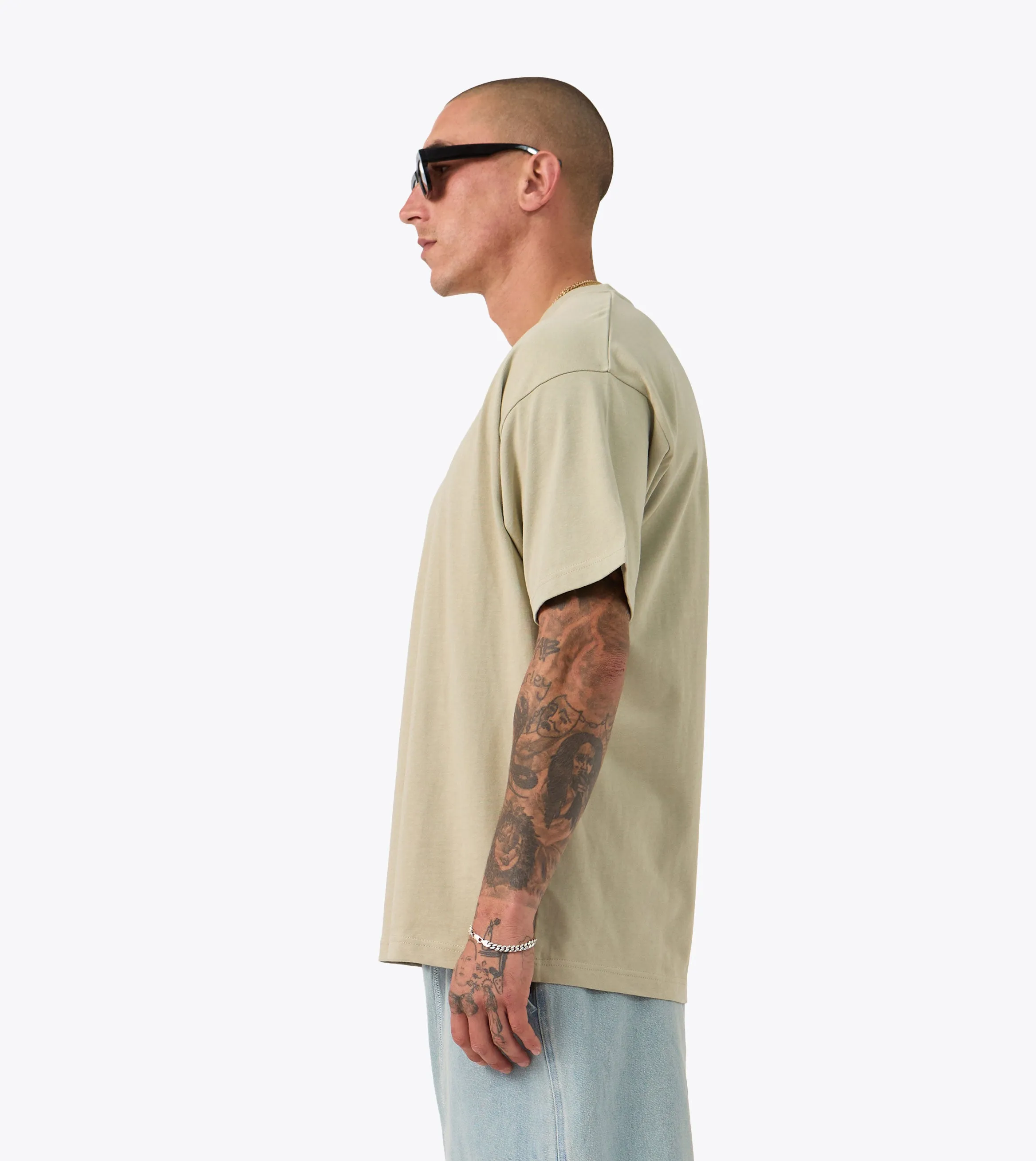 Layering Wear Box Tee Sage