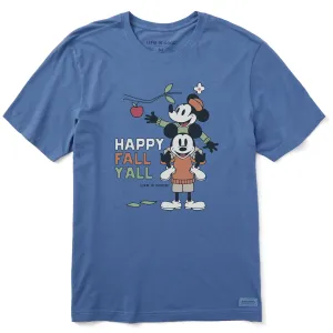 Fashionable Option Smart Comfort Men's Happy Fall Yall Apple Picking Short Sleeve Crusher Tee