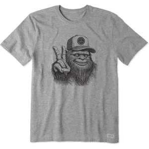 Men's Peaceful Sasquatch Short Sleeve Tee Everyday Comfort Style