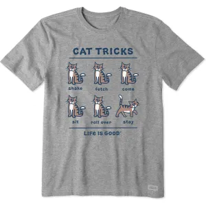 Recycled Polyester Blend Men's Tabby Al Cat Tricks Short Sleeve Crusher Tee