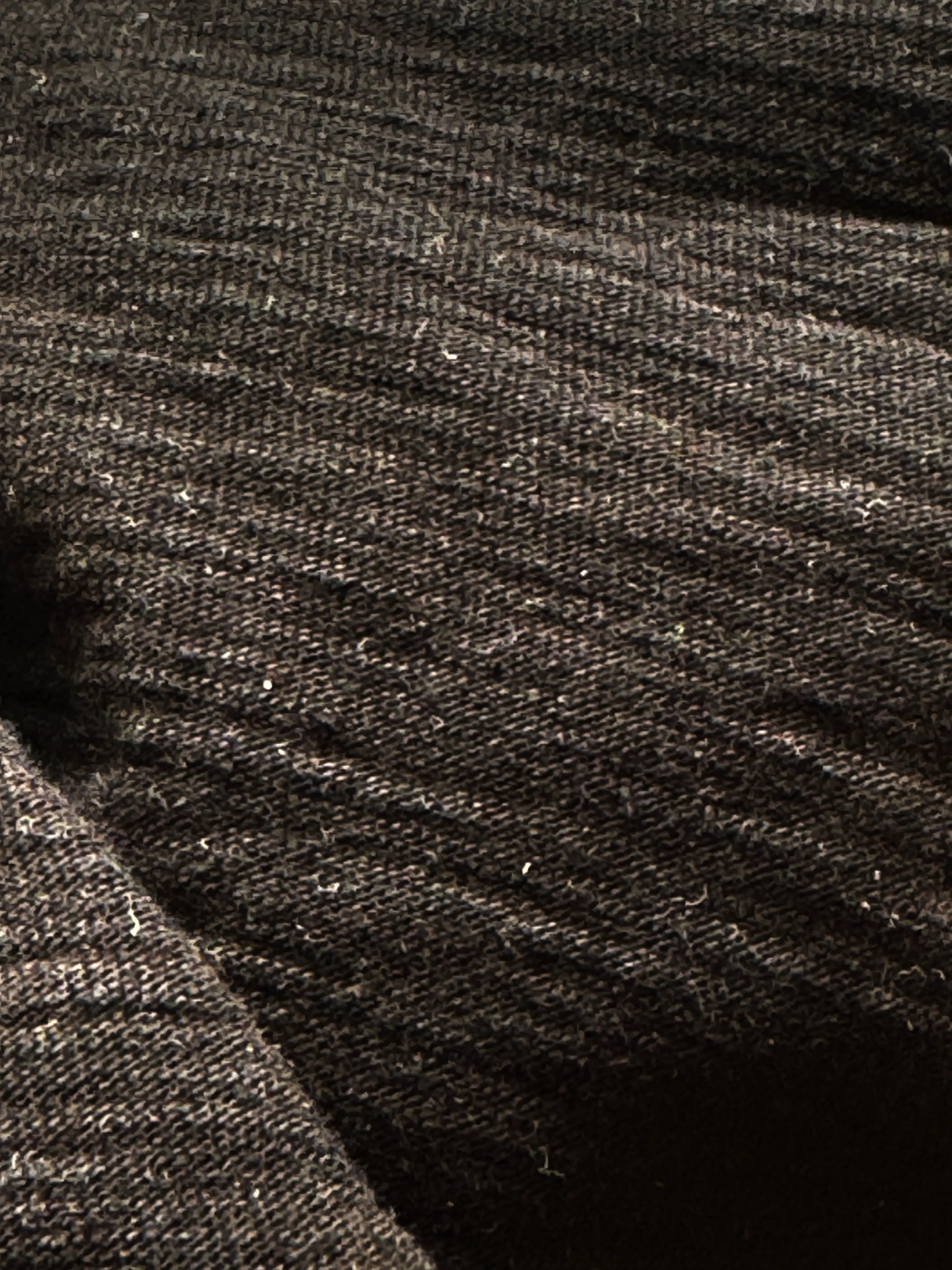 Casual Comfort Relaxed Fit Black super slub heavyweight Wakayama knit Tee