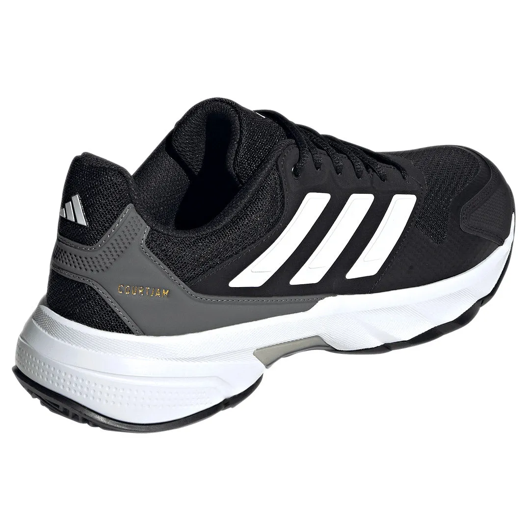 adidas Men's CourtJam Control 3 - Core Black/Cloud White Comfort Straps