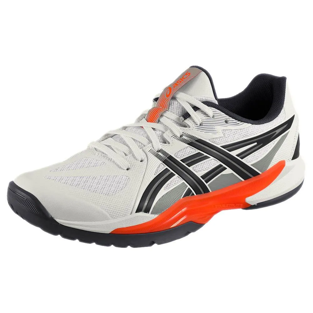 Good Grip Smooth Surface Asics Men's Powerbreak FF - White/Nova Orange