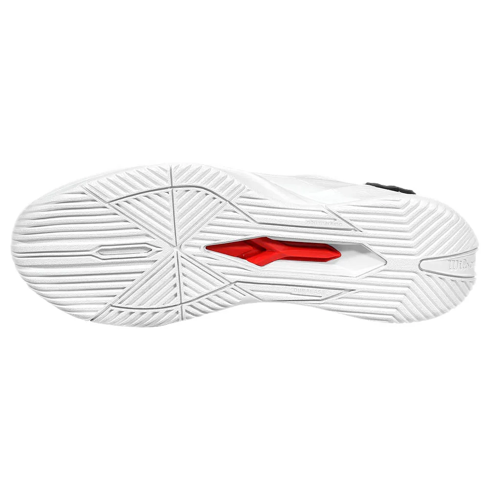 Slip Resistant Wilson Men's Rush Pro 4.5 - White/Black