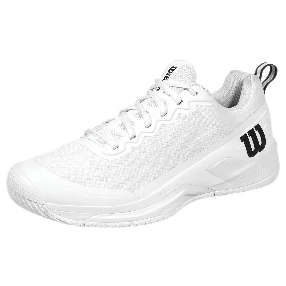 Cushioned Midsole Comfortable Heel Wilson Men's Rush Pro 4.5 - White/Black