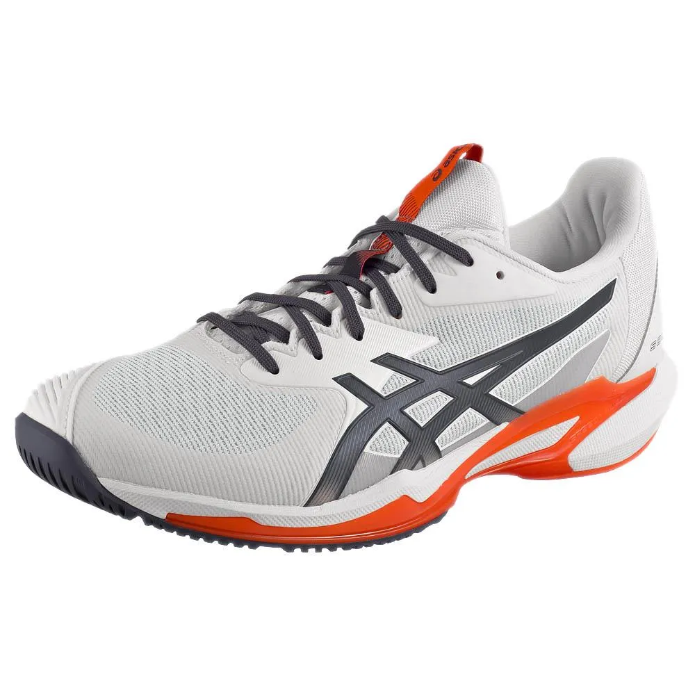 Asics Men's Solution Speed FF 3 - White/Greyish Purple Comfortable Padding
