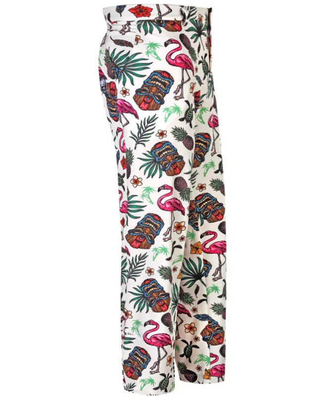 Tattoo Golf: Men's Aloha Hawaiian Cool Stretch Golf Pants- Tiki Flexible Fit Wear