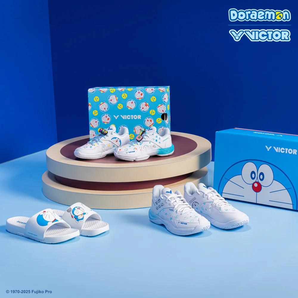 Victor X Doraemon 008DRM-A Slippers [White] Hook And Loop