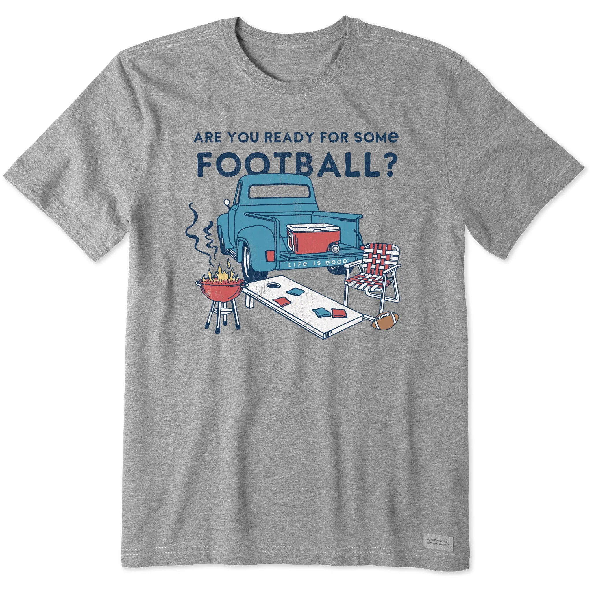 BreathableMaterial Men's Ready For Some Football Short Sleeve Tee