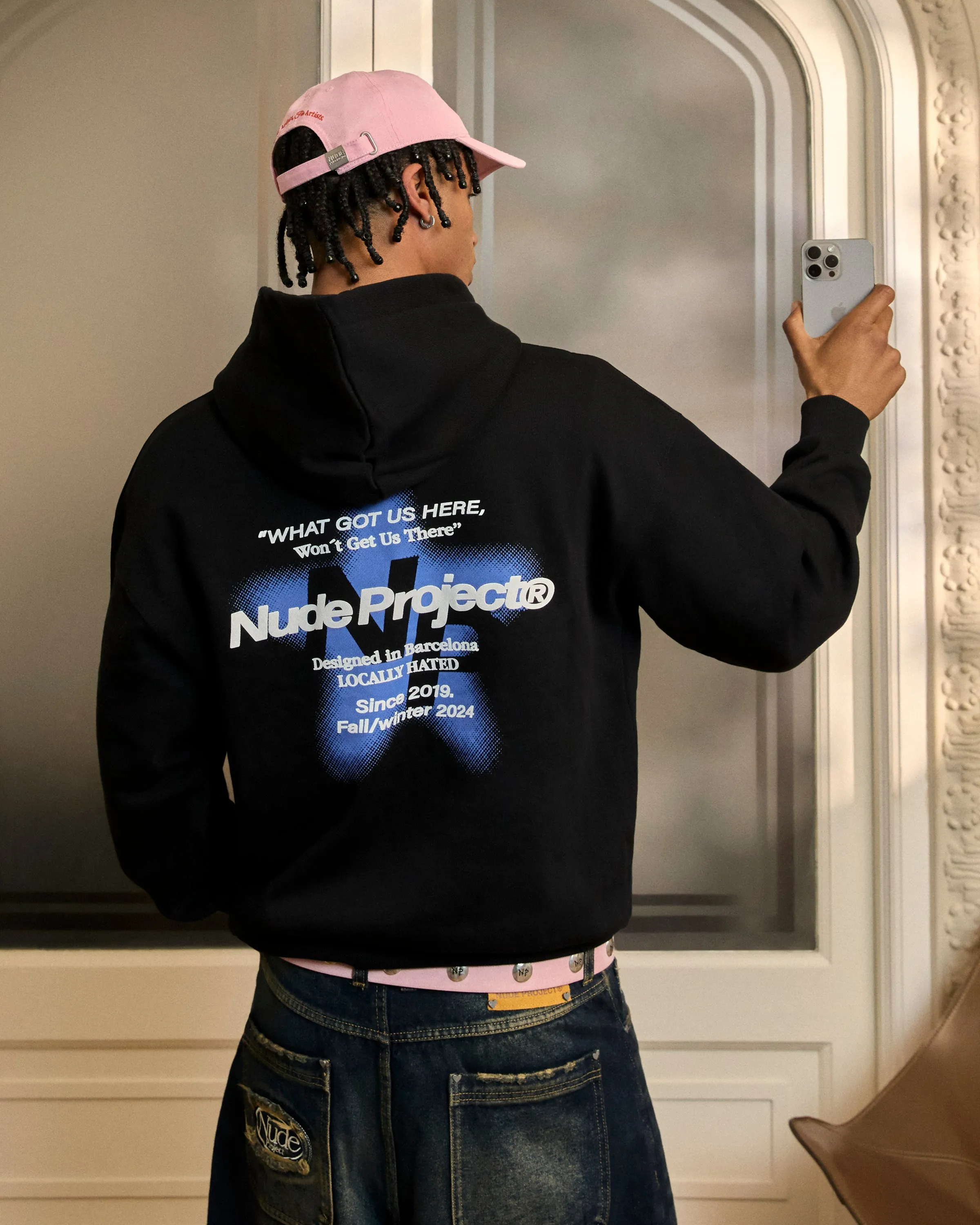 Seoul Hoodie Black product party ready excitement product shiny sparkle