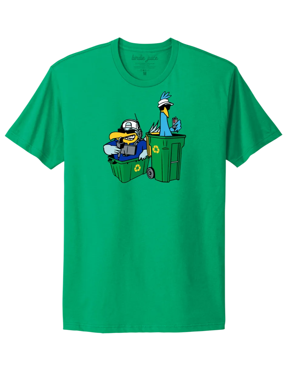 Birdie Juice ??The People??s Birdies?? T-Shirt FourButton Placket Unstructured Hem