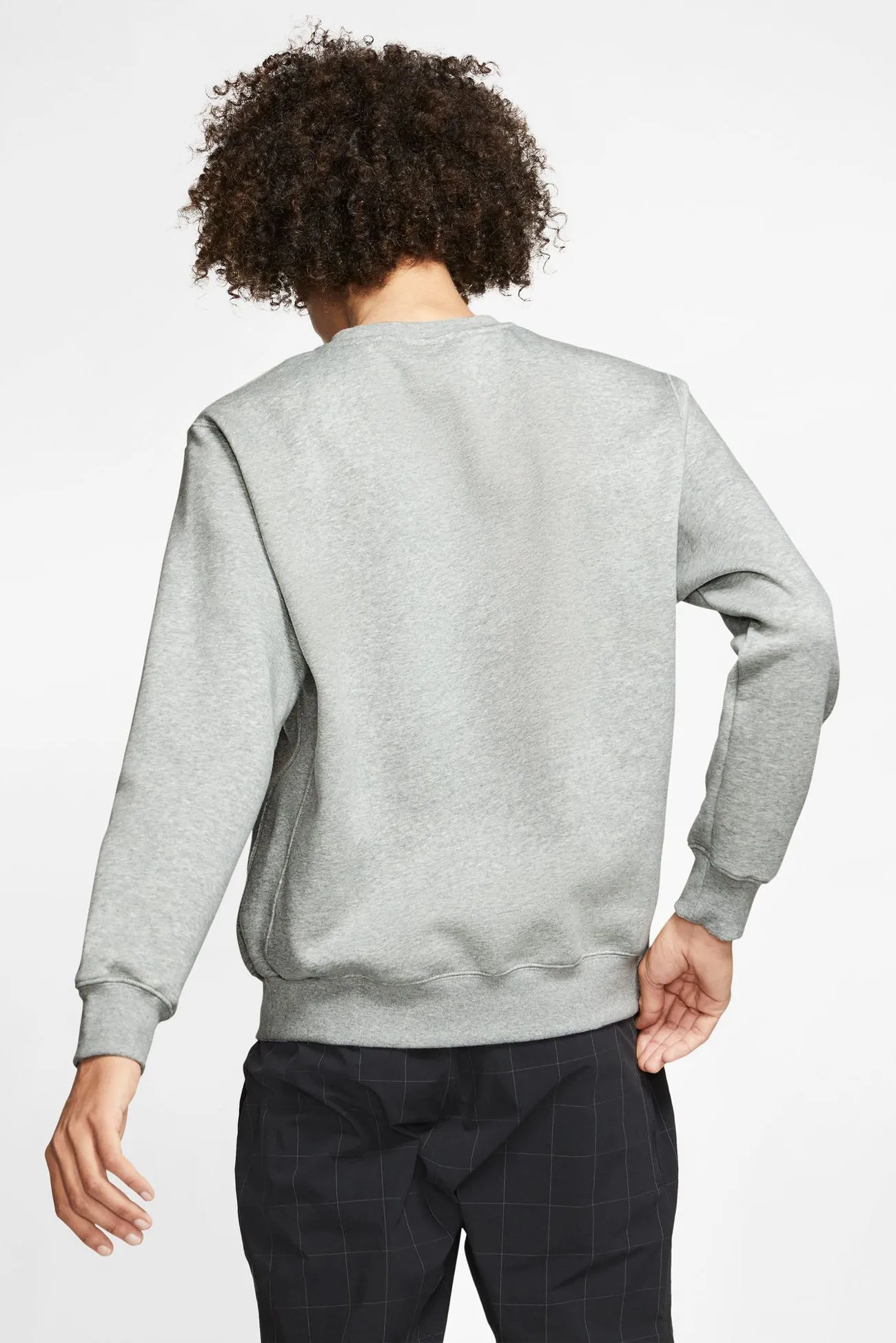 Front Pocket Nike Sportswear Club Fleece Crew Dark Grey Heather