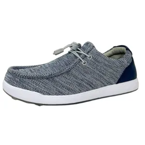 SK??NI Men's Golf Shoe Waterproof- Grey/Navy Comfort Glide