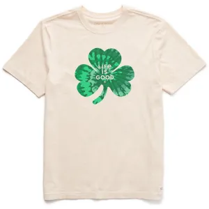 Men's Tie Dye Clover Short Sleeve Crusher Tee Eco Friendly Material