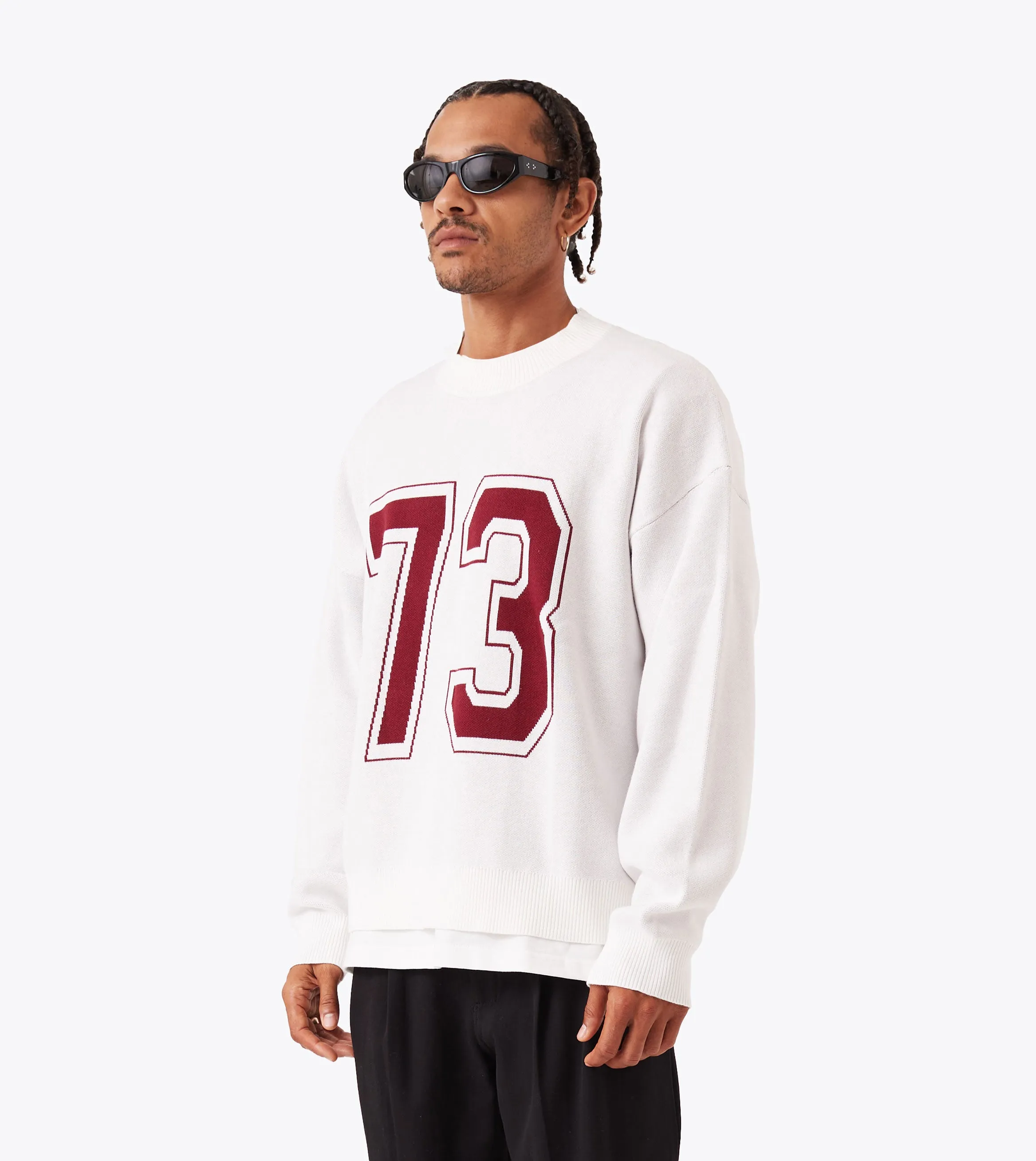 Outdoor Hoodie 73 OS Knit Vintage White