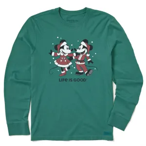 Men's Santa Willie Dancers Long Sleeve Crusher Tee Quick Comfort Wear