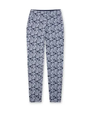 Lexi Pant - White Indigo Plaid detail