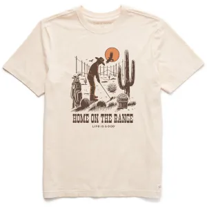 Moisture Wicking Fabric Sun Protection Men's Home on the Range Short Sleeve Crusher Tee