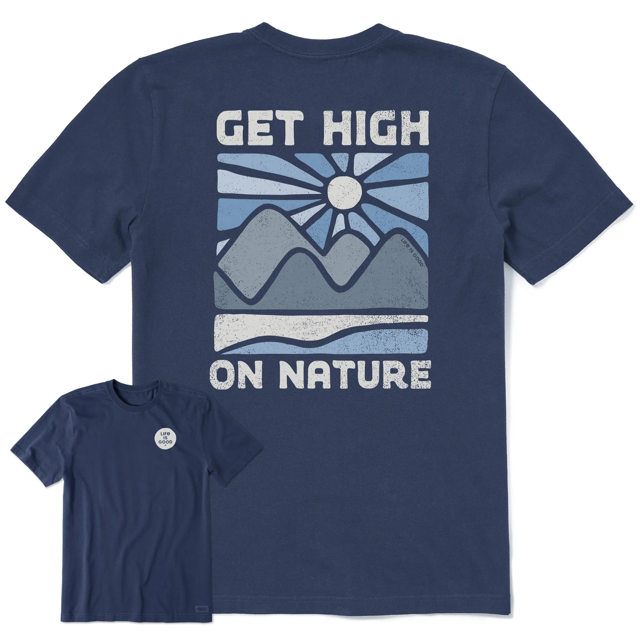 Men's Get High on Nature Short Sleeve Crusher-LITE Tee Festival wear