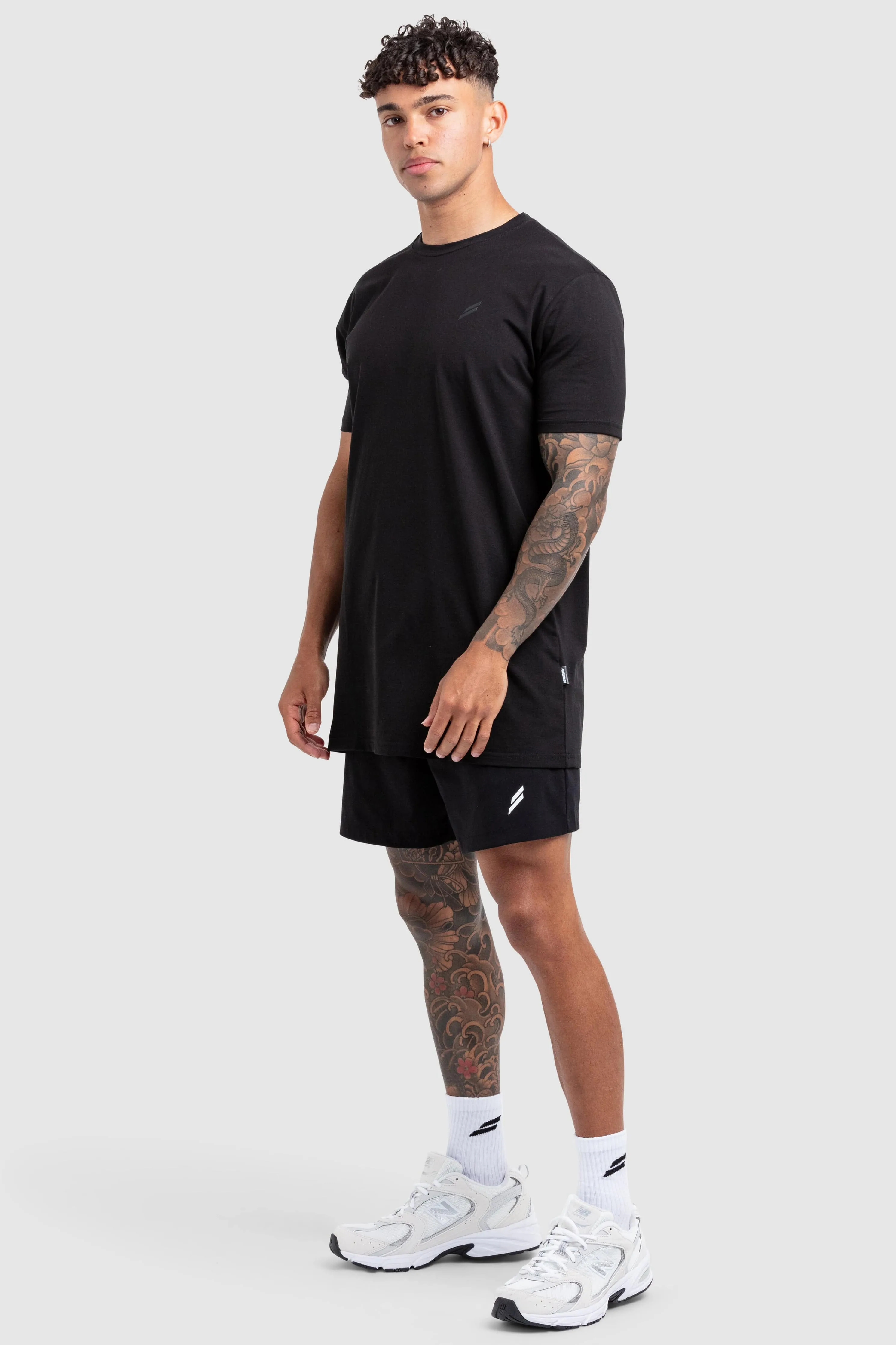 Comfortable All Day Wear Everyday Fit Power Regular Fit Tee V2 - Black