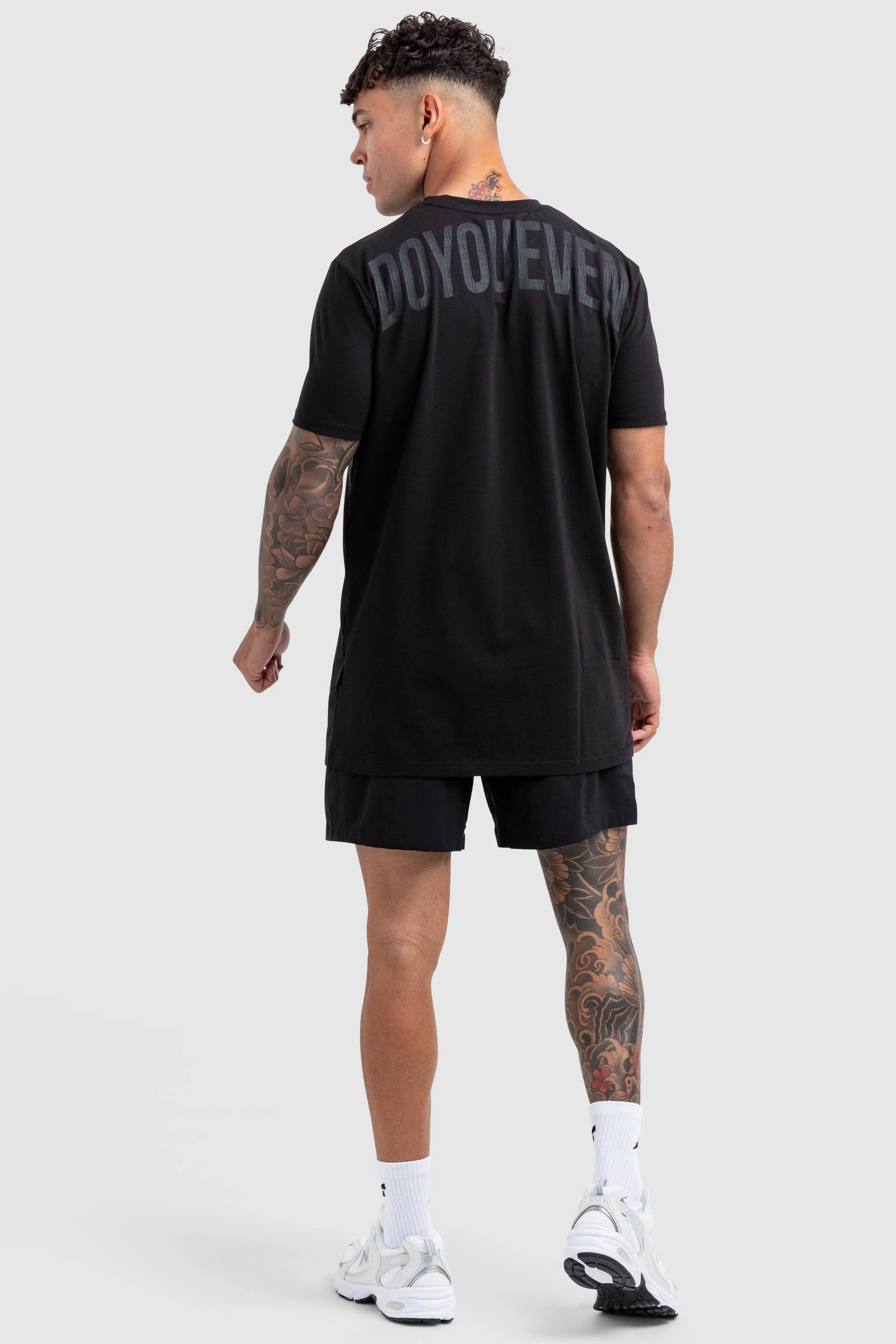 Power Regular Fit Tee V2 - Black Minimalist Layer Outdoor Style Trend