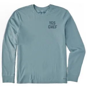 Athletic Wear Men's Yes Chef Long Sleeve Crusher Tee