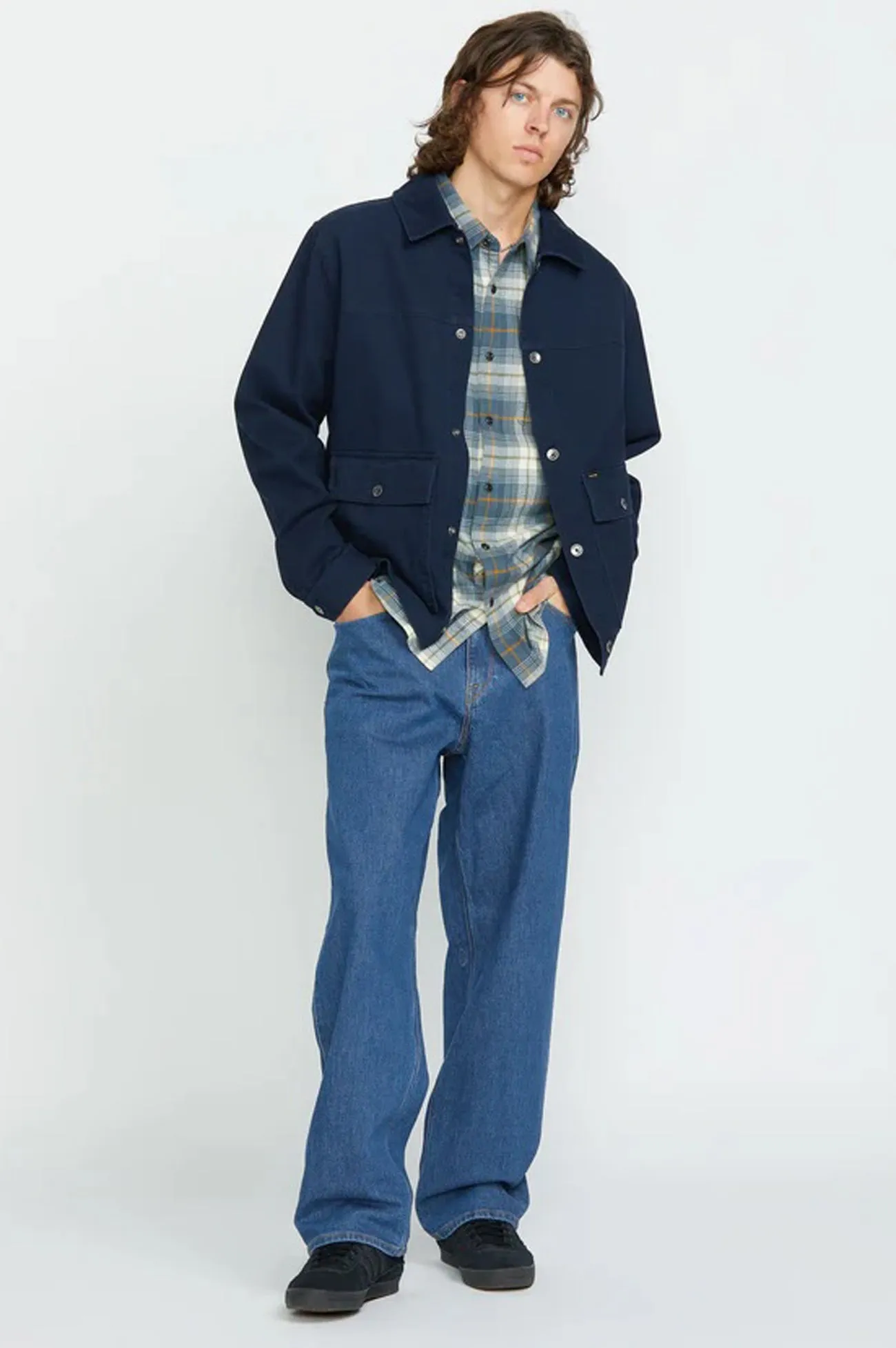 Billow Denim Jean Bold Blue Chill Friendly Sunny Vibes Office Wear