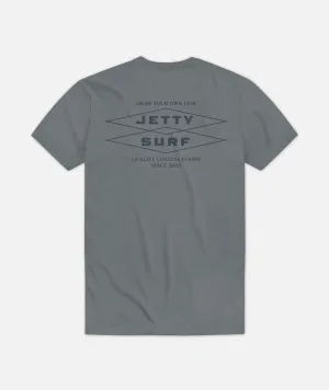 Stylish Casual Cubic Tee - Storm