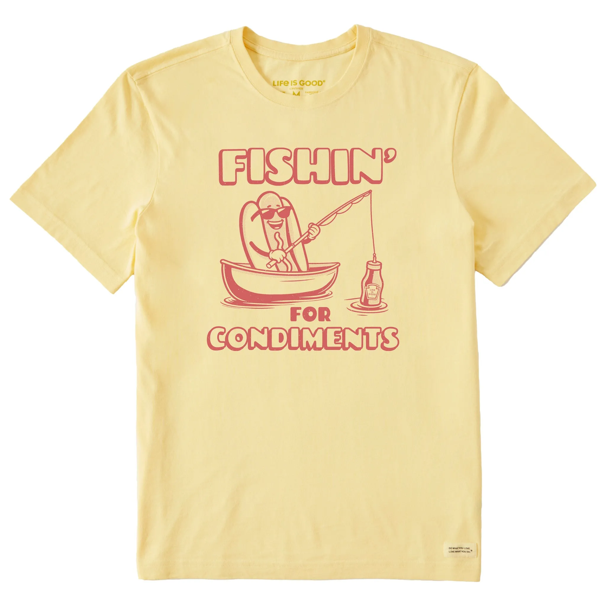 Effortless Comfort Trendy Comfort Wear Men's Fishin' for Condiments Short Sleeve Tee