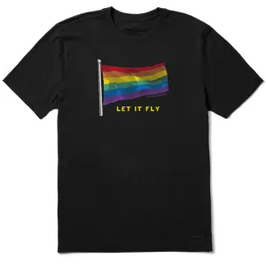 Men's Pride Flag Let it Fly Short Sleeve Tee Effortless Comfort Wear