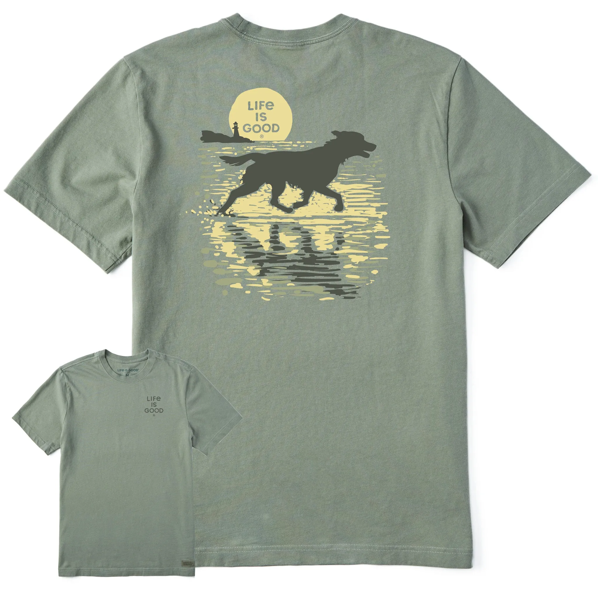 Men's Shoredog Short Sleeve Crusher Tee All-Season Comfort Wear